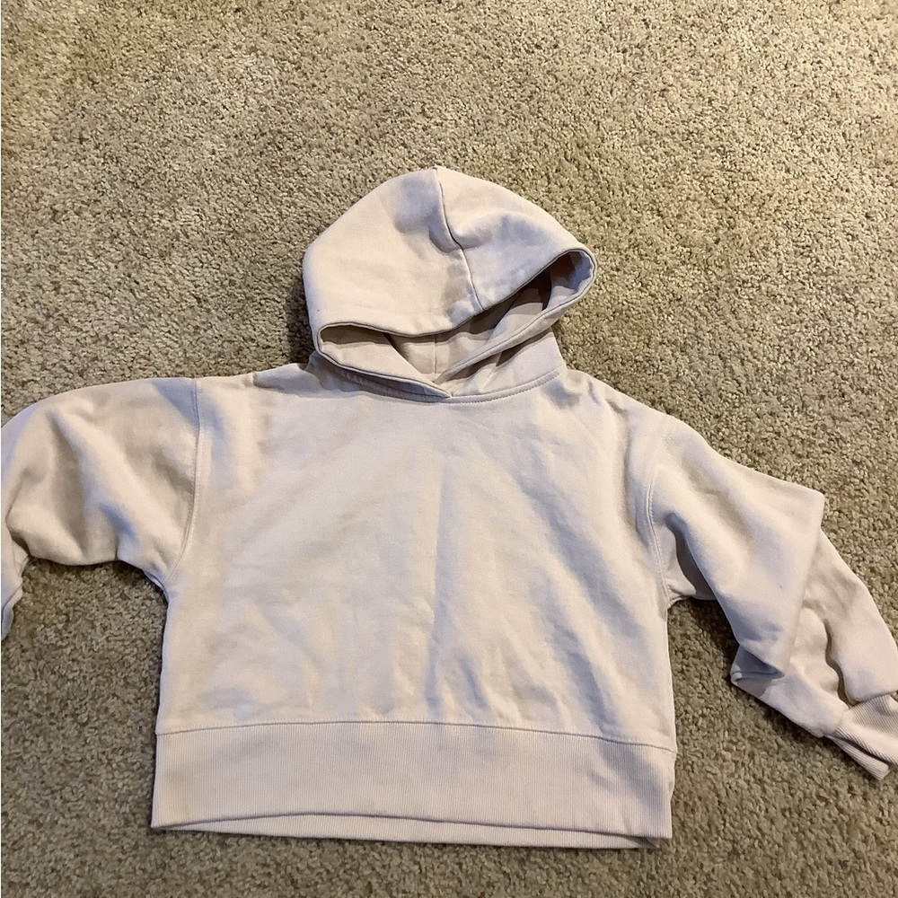Zara Kids Sweatshirt Size 9 Beige Unisex Oversized Hoodie